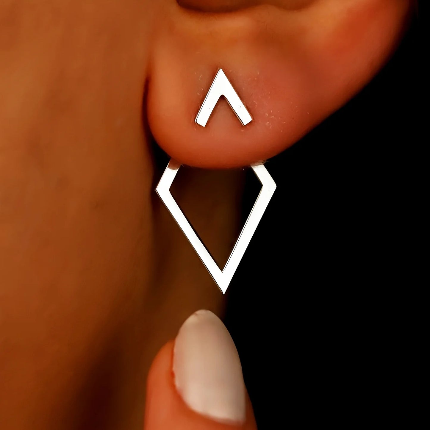 Verenza Rhombè - minimalist geometric earrings