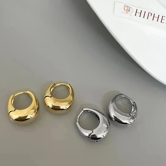 Chunky Hoop Statement Earrings