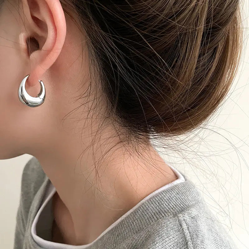 Chunky Hoop Statement Earrings