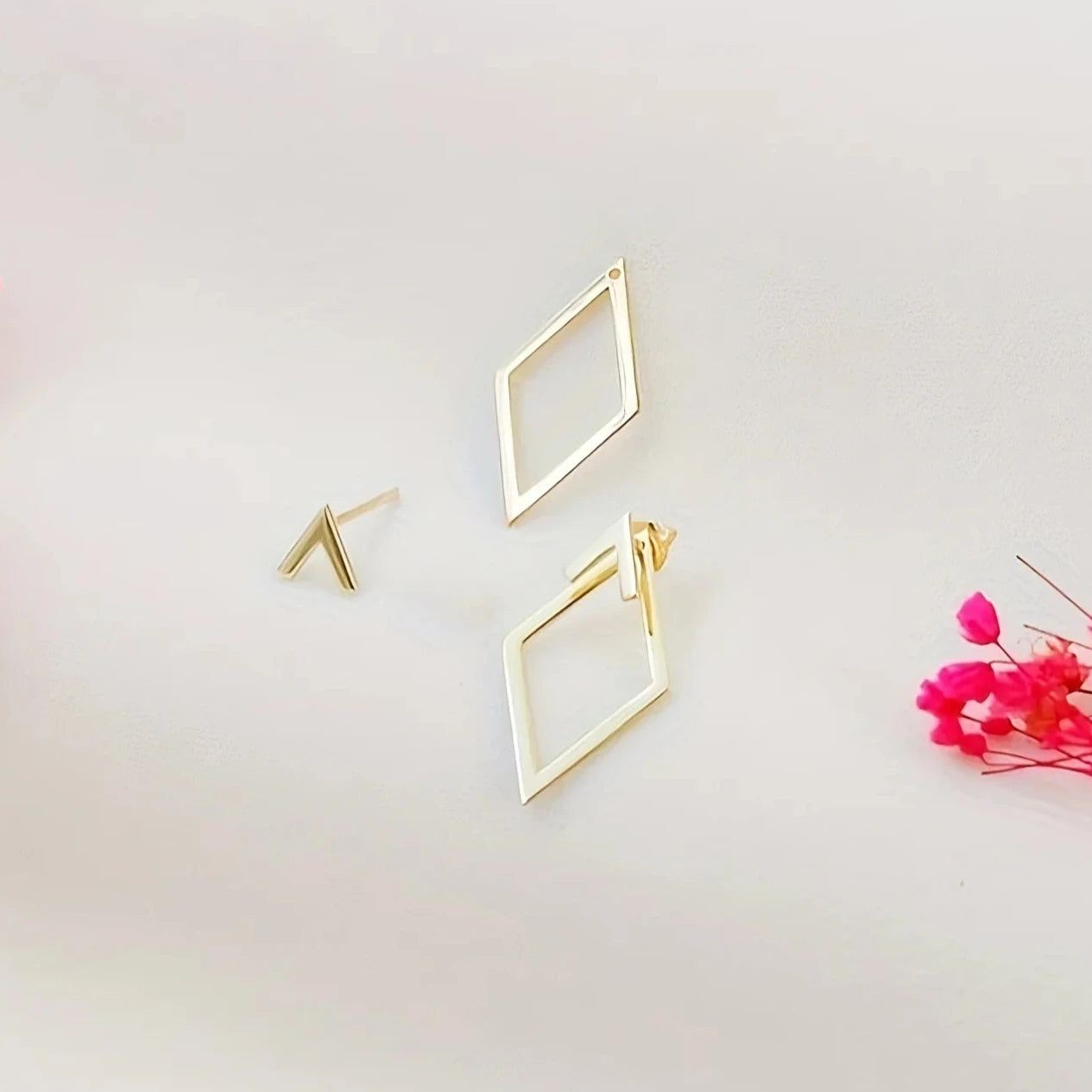 Verenza Rhombè - minimalist geometric earrings